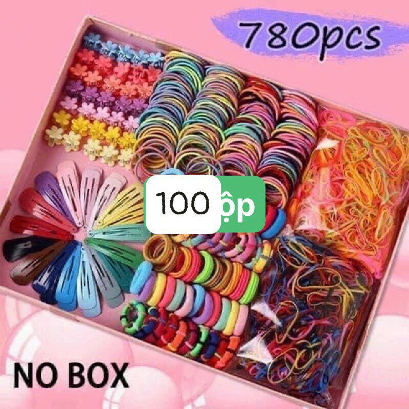 Set Dây Buộc Tóc 780 Chi Tiết Cho Bé