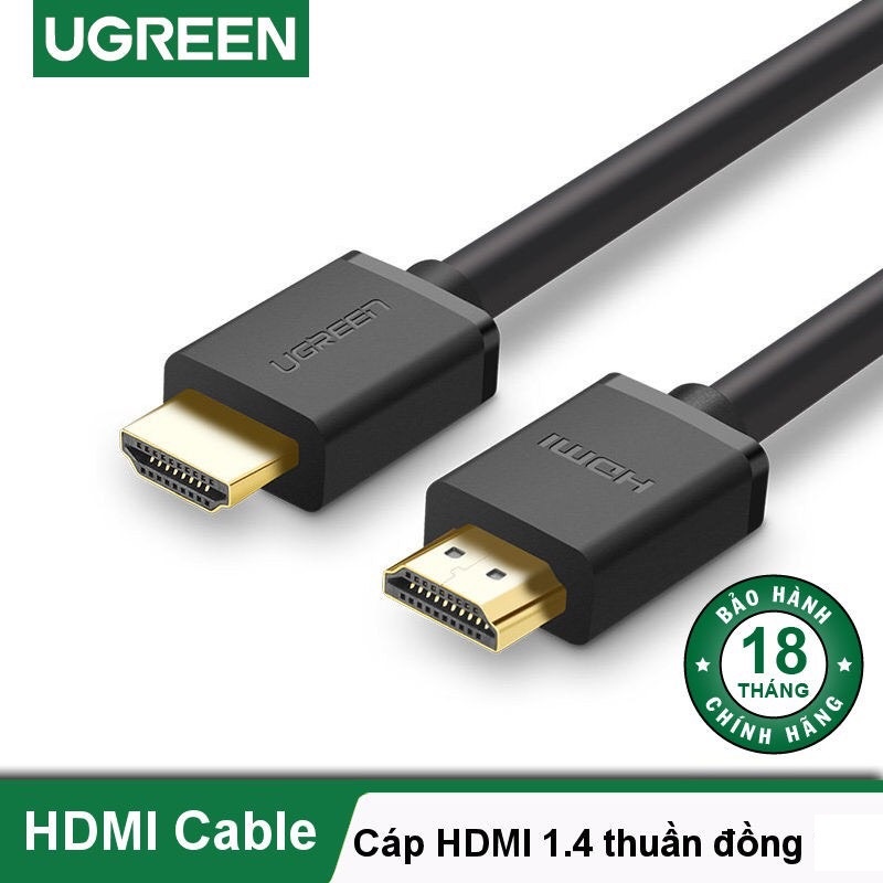 Cáp HDMI 2.0 Tròn Dẻo Hỗ Trợ 4K Ugreen HD104 Chính Hãng 4K, 2K cao cấp