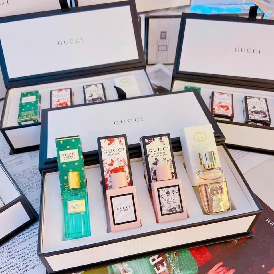 Bộ nước hoa mini Gift Set Gucci 4pcs For Women ((4 x 5ml)