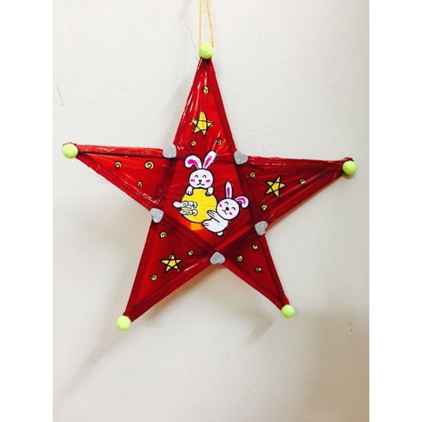 🏮🌟(40cm)Combo nguyên liệu làm lồng đèn ngôi sao, đèn ông sao, lồng đèn trung thu