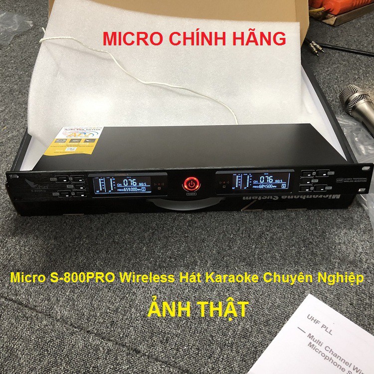 Bộ 2 Mic Wireless UHF, Micro Không Dây Hát Karaoke Chuyên Nghiệp - Nhập Khẩu Chính Hãng Siso