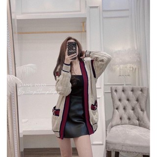 ÁO CHOÀNG CADIGAN VIỀN ĐỎ
