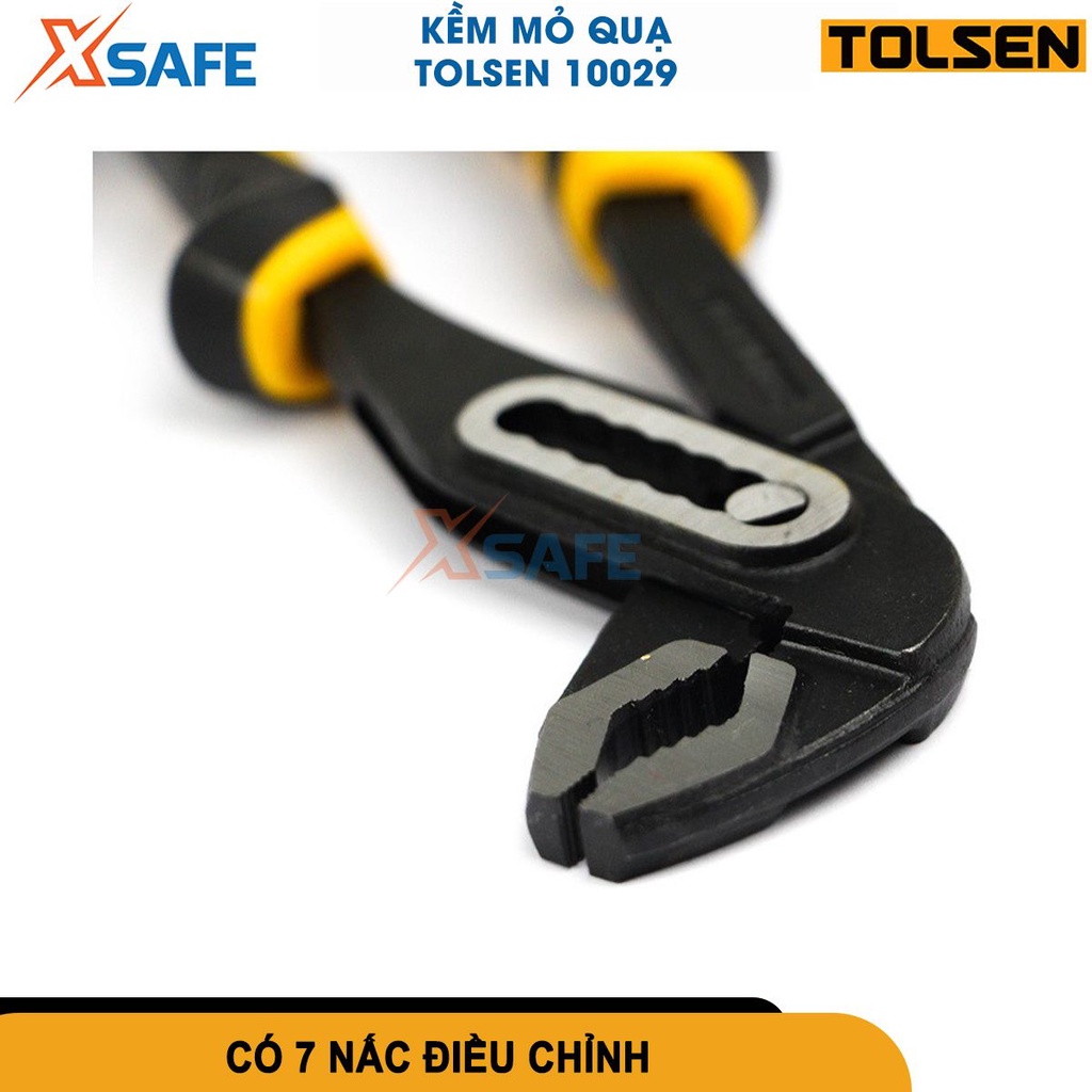 Kìm mỏ quạ cao cấp TOLSEN 10029 10&quot; (250mm) kềm mỏ quạ chất liệu thép Cr-V chống rỉ sét, mũi kềm rắn chắc [CHÍNH HÃNG]