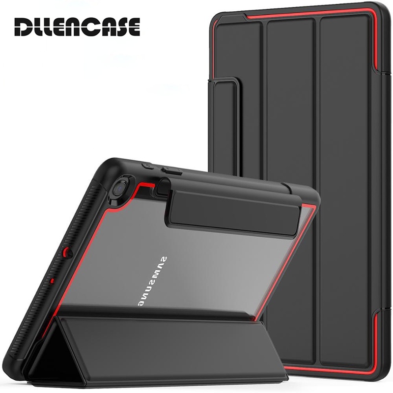 Dllencase Bao da máy tính bảng DANYCASE có khóa cài và ngăn đựng bút cho Samsung Tab A 10.1 SM-T510 SM-T515 A168 2019