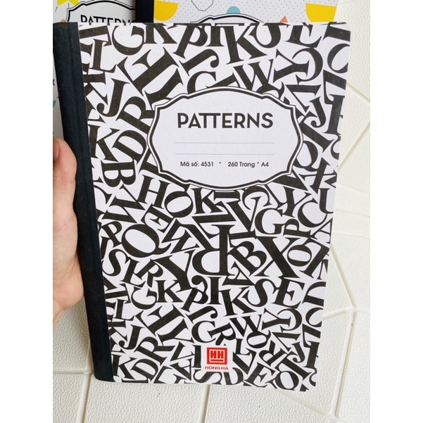 Vở kẻ ngang A4 Pattern Hồng Hà  dành cho học sinh, vở giáo án giáo viên