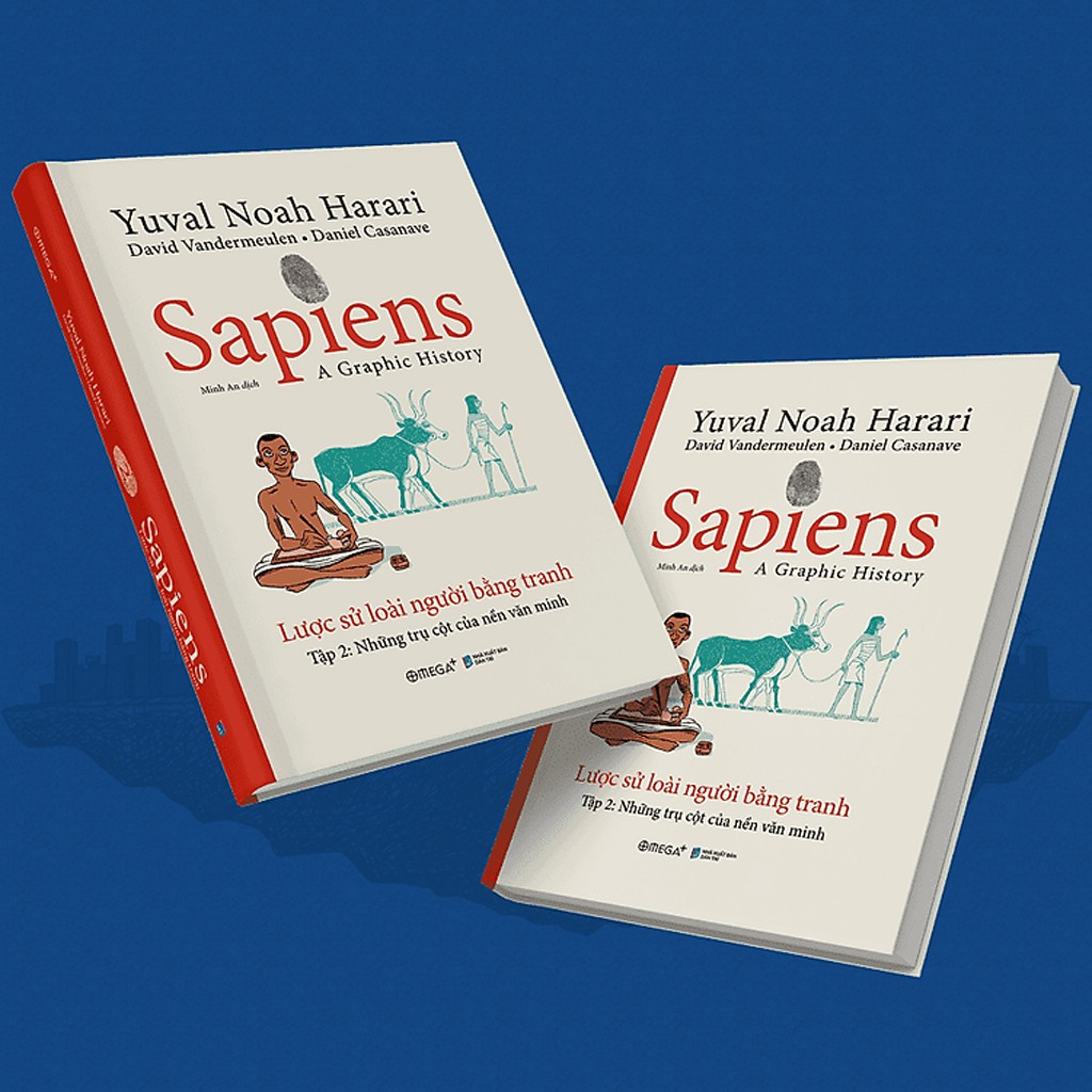 Sách  Combo Sapiens: Lược Sử Loài Người Bằng Tranh: Tập 1(Khởi Đầu Của Loài Người) + Tập 2(Các Trụ Cột Của Nền Văn Minh)