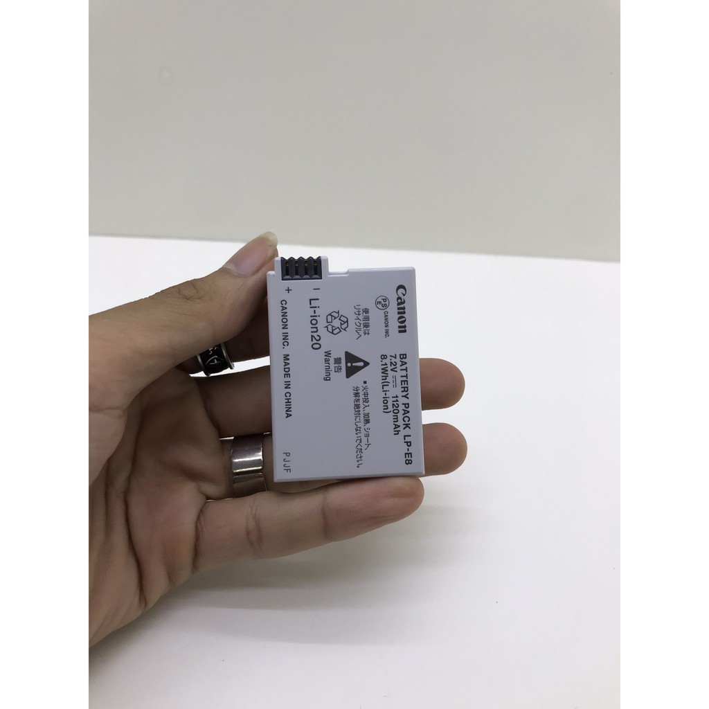 Pin Canon LP-E8  1120mAh cho thân máy Canon 550D, 600D, 650D, 700D, Dung lượng cao
