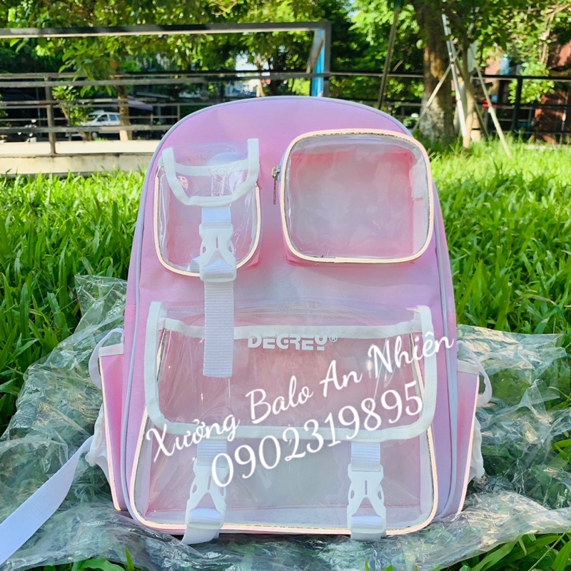 Balo Thời Trang Local Brand Degrey Loang Hồng | Chuẩn Cao Cấp Chống Nước