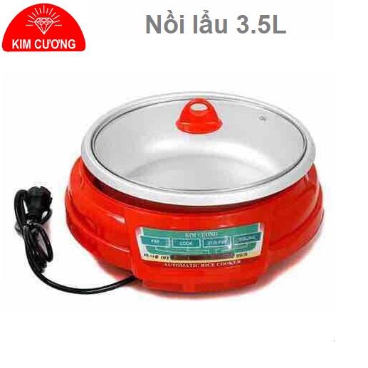 Nồi lẩu điện 3.5 lít Kim Cương KC-LD