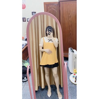 Áo bầu cổ nơ.