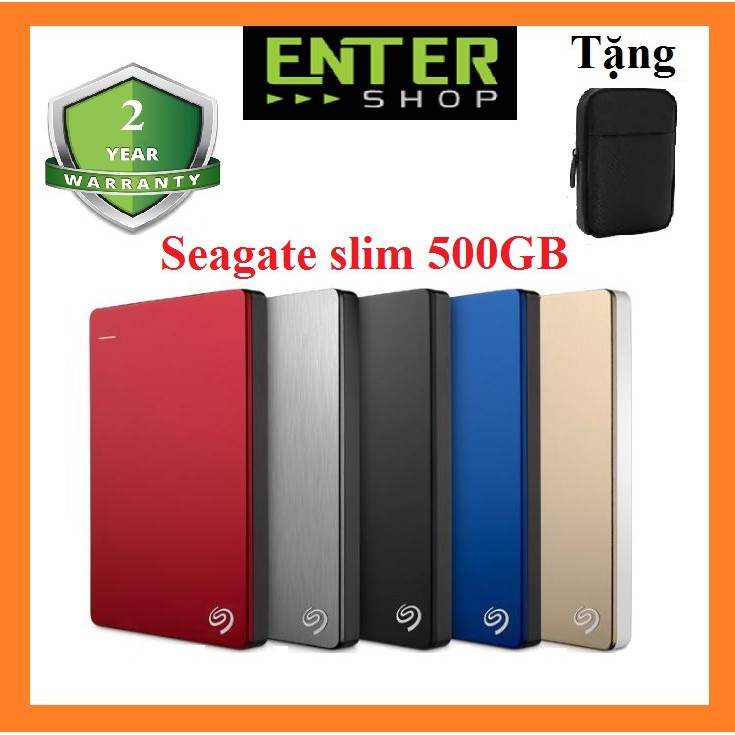 Ổ cứng di động Seagate SLim 500Gb Usb 3.0 Tặng túi chống sốc