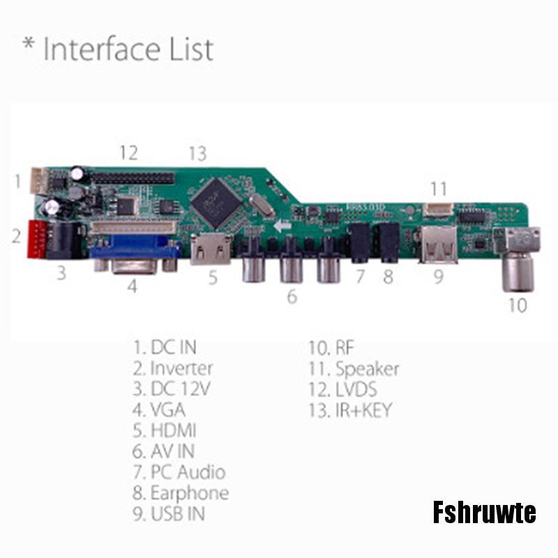 Bo Mạch Điều Khiển Cho Tv Lcd V53 V53