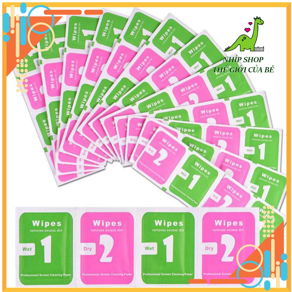 Giấy lau màn hình 1Wet - 1 Dry