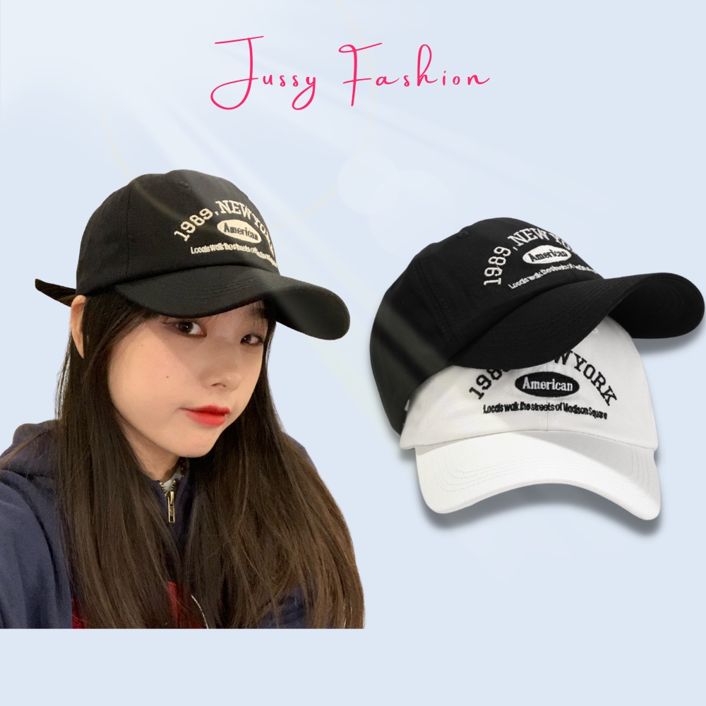 Nón Lưỡi Trai 1989 Newyork Jussy Fashion Mũ Lưỡi Trai Nam Nữ Chất Vải Kaki Cotton Nhiều Màu Đẹp Phong Cách Nón Unisex