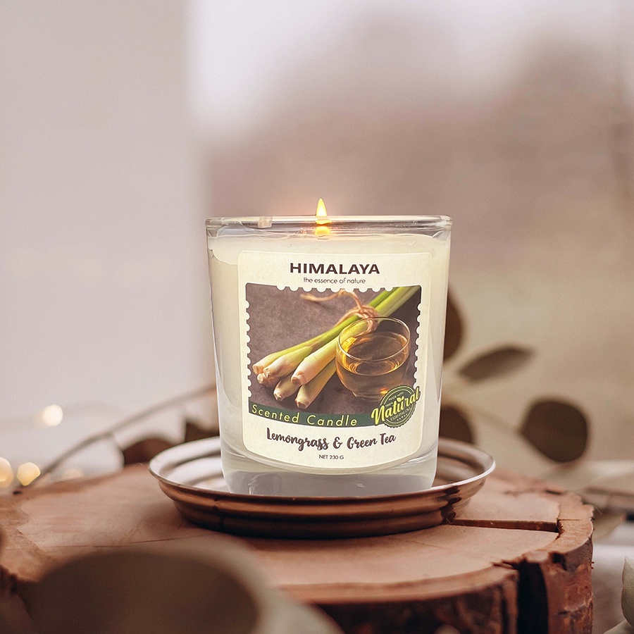 Nến thơm Himalaya hương Lemongrass &amp; Green Tea 230g