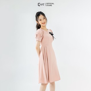 Váy xoè tay lỡ ly lật eo CCHAT