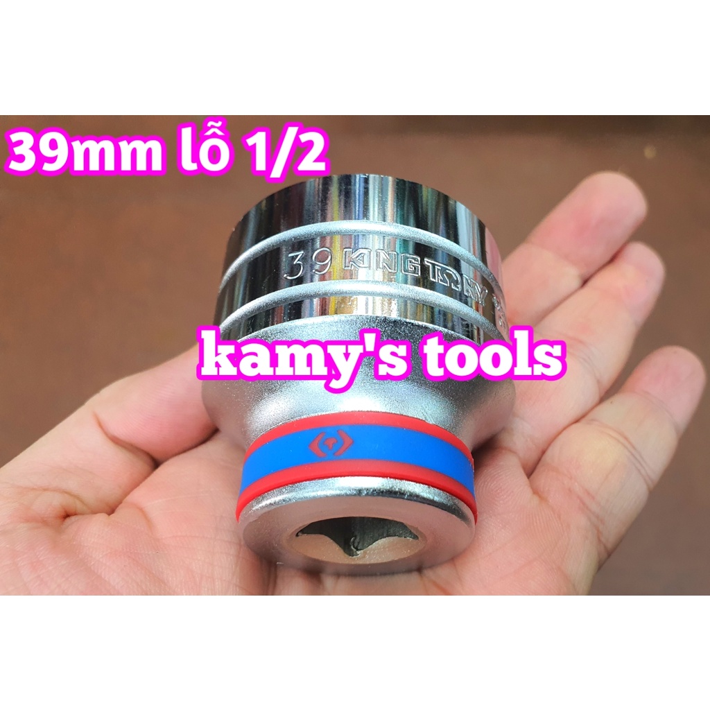 Đầu tuýp đầu khẩu 39mm 1/2 inch Kingtony mở nồi xe tay ga model 433539M