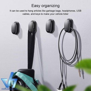 Bộ 4 Miếng dán đa năng Baseus Small Shell Vehicle Hook LV499