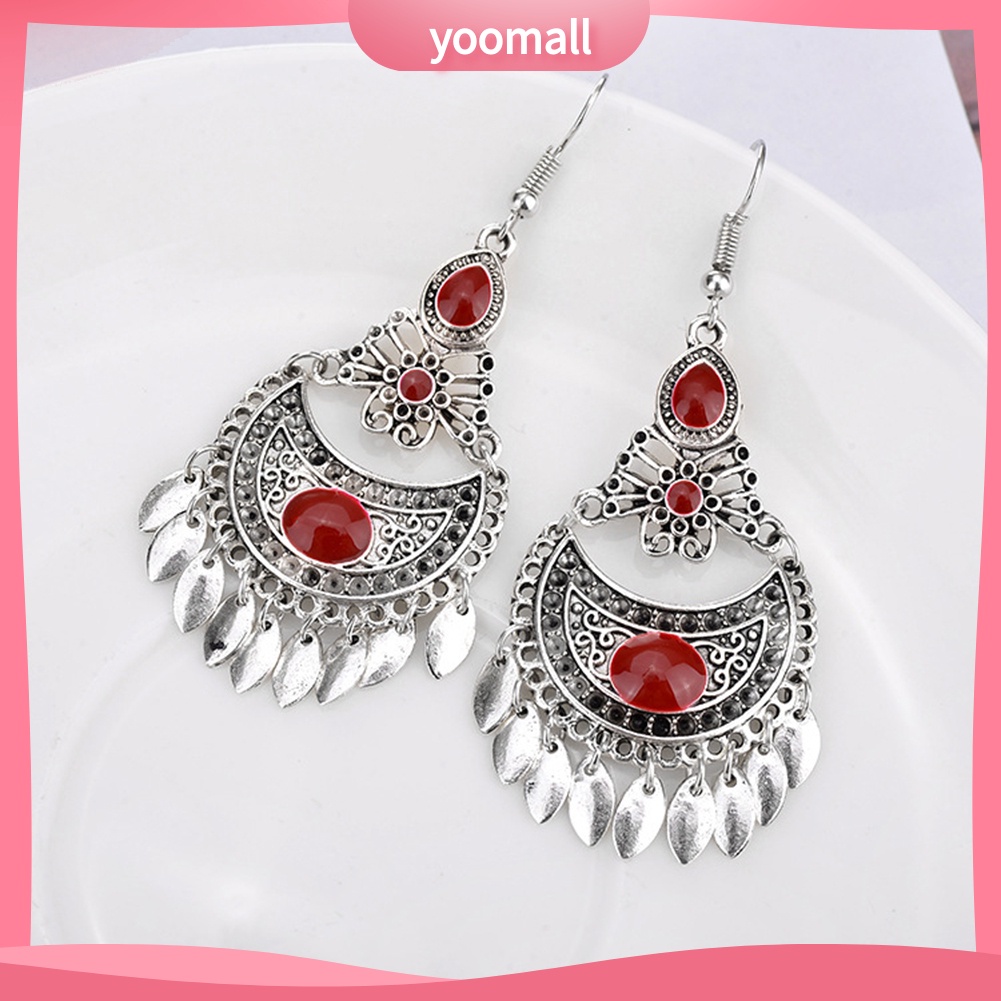 Khuyên Tai Móc Dáng Dài Phong Cách Bohemian Thời Trang