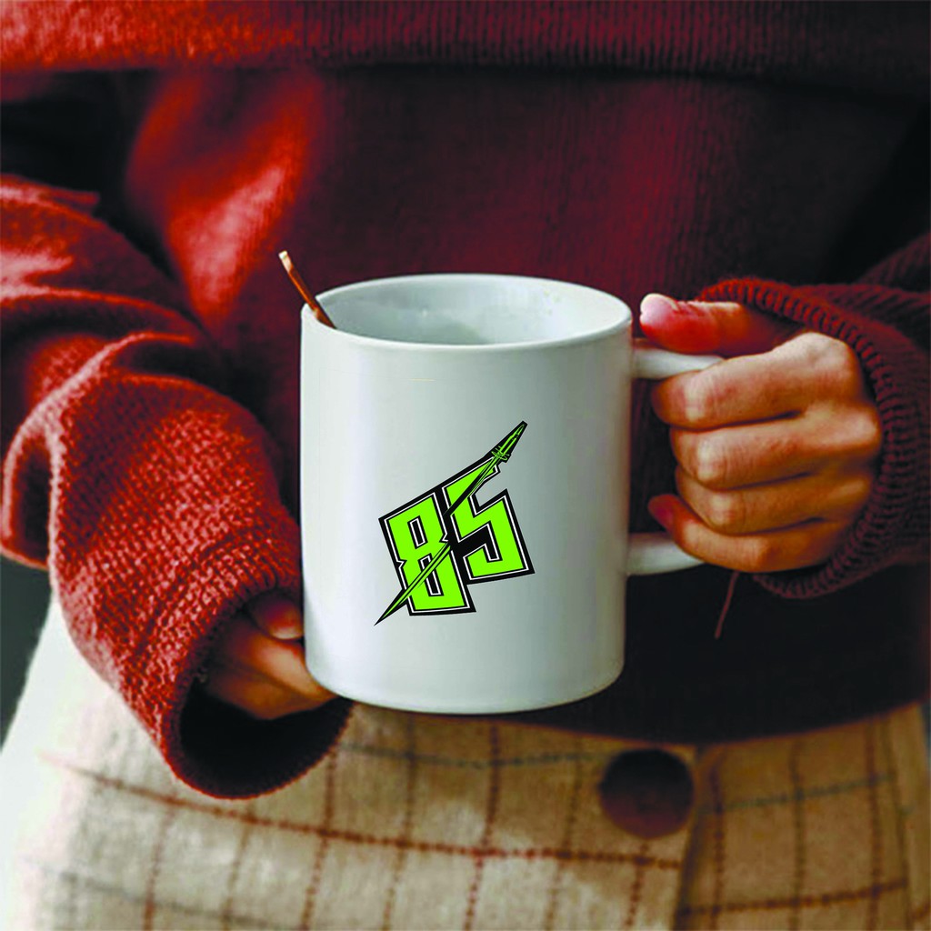 Ly cốc sứ in hình Logo Vương Nhất Bác 85 tiện lợi