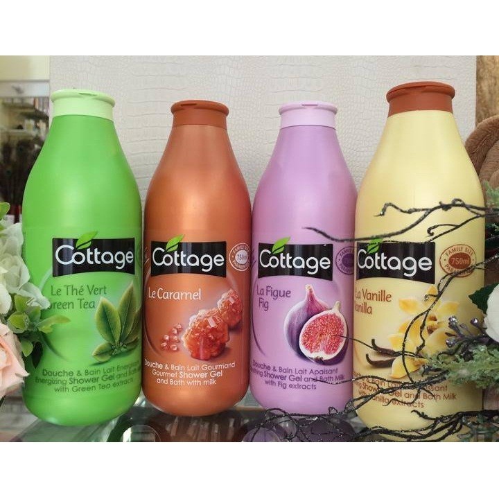 Sữa Tắm Dưỡng Trắng Da Cottage 750ml