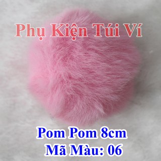 Pom pom trơn 8cm (30k/cái)