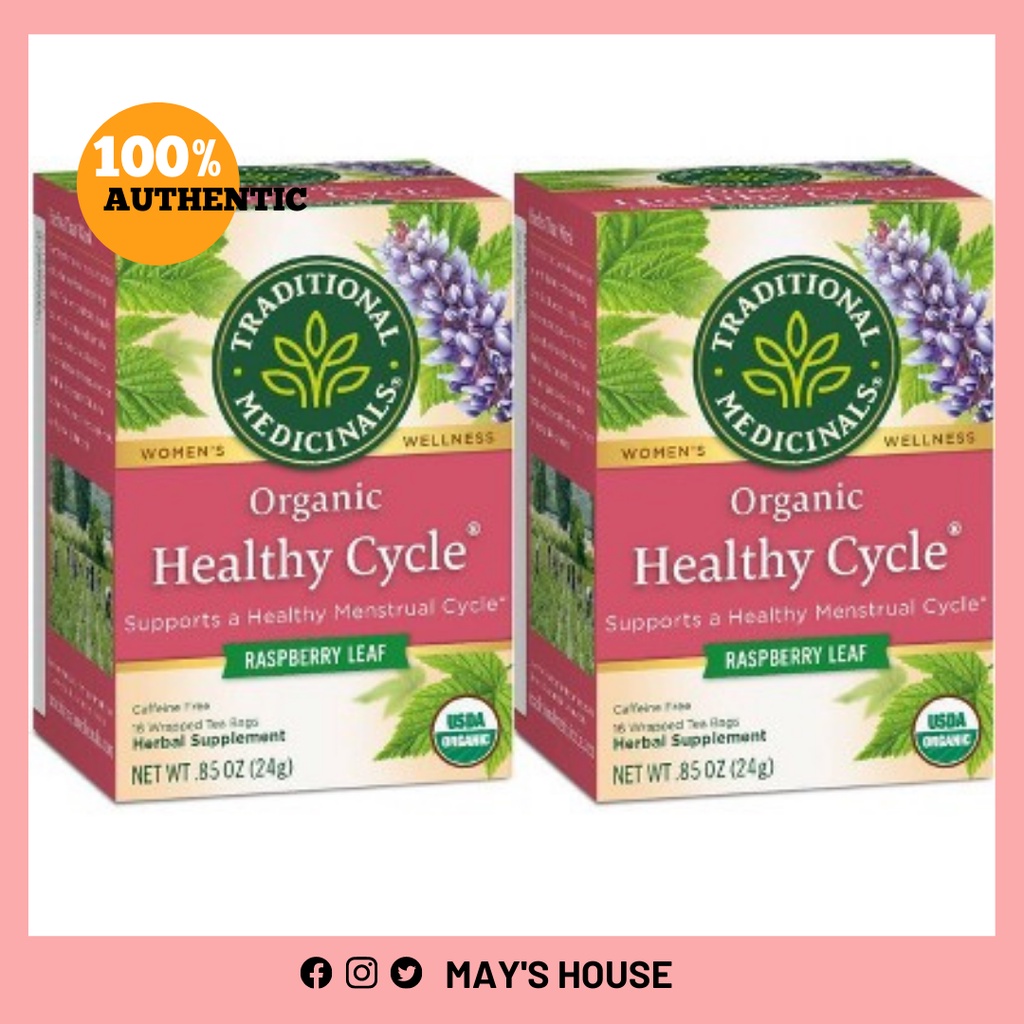 (Date 7/2024) Organic Healthy Cycle USDA - Trà hữu cơ lá mâm xôi điều hòa nội tiết