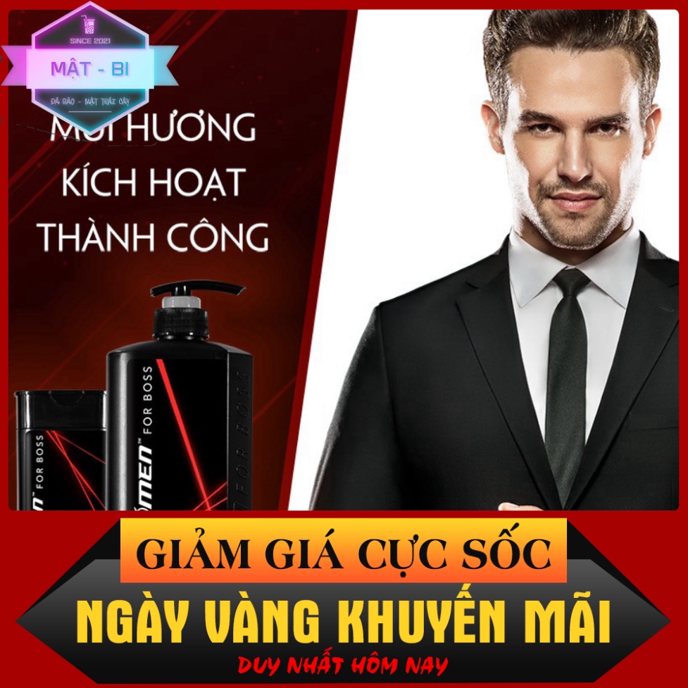 Combo Sữa tắm nước hoa X-Men for Boss Intense 650g + Dầu gội nước hoa Intense 180g- HOÀN XU