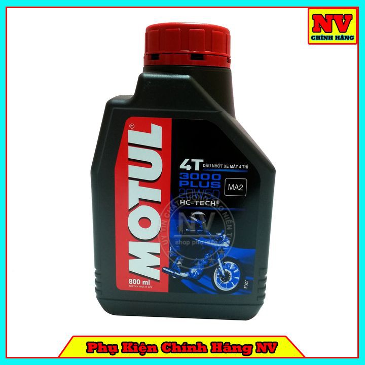 Nhớt Motul 3000 Plus 4T 20W50 Dành Cho Xe Số Và Tay Côn