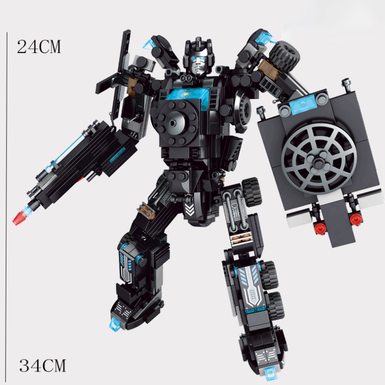 [500 chi tiết] Đồ chơi Swat army Lego robot, Lego máy bay, Lego xe quân đội