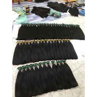 Tóc Nối Thật 55cm 100% Tự Nhiên – Siêu Mềm Mượt, Không Rối, Dài Đẹp