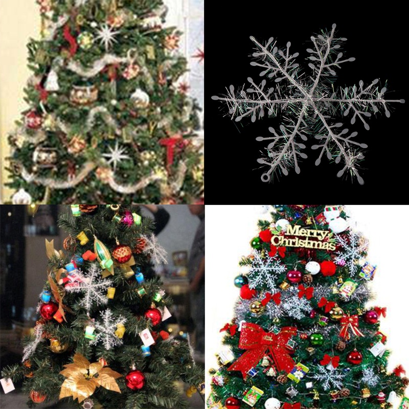 Set 3 / 9 / 15 Bông Tuyết Trang Trí Giáng Sinh