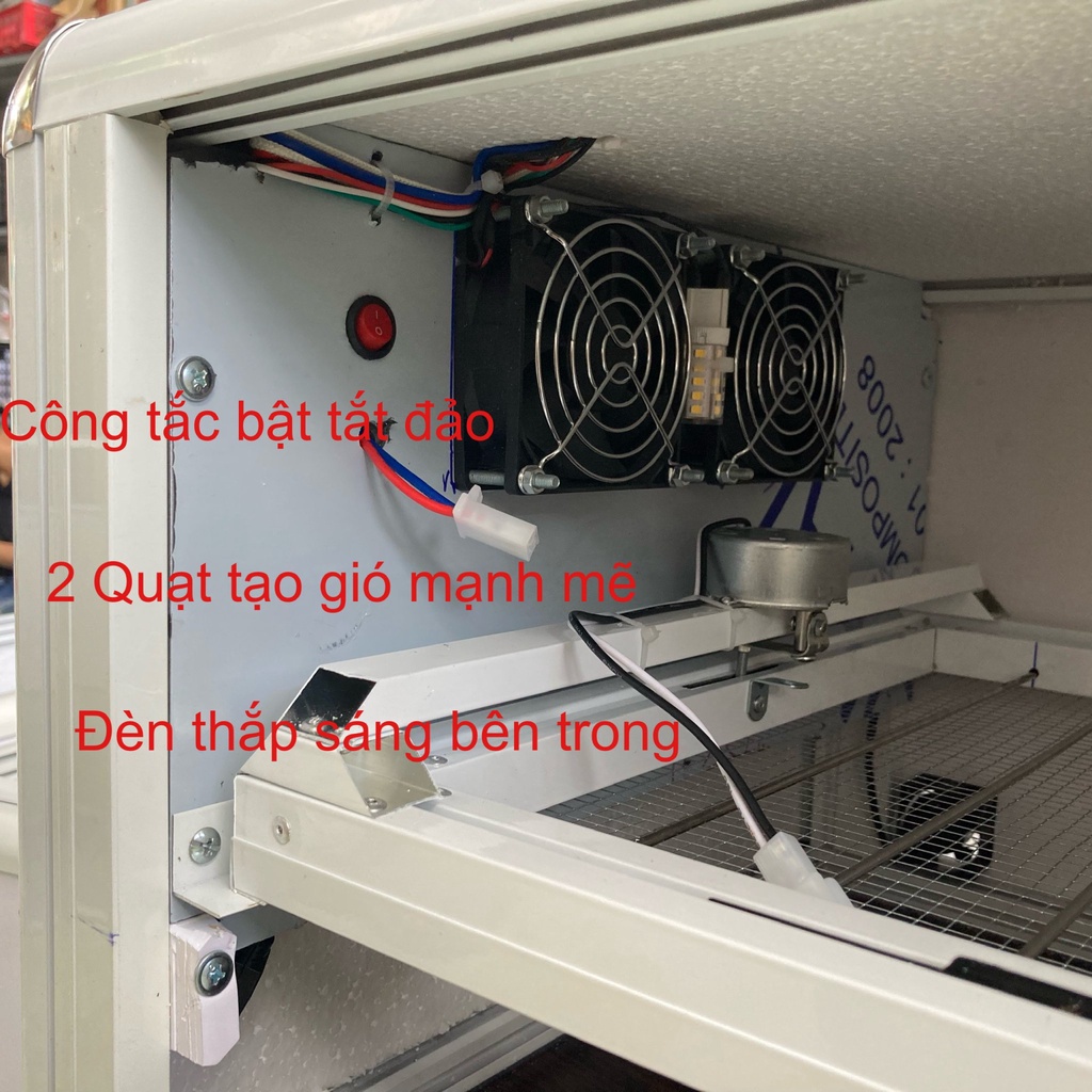 Máy Ấp Trứng Nam An F50 - công suât 54 quả - Tặng máy phun sương tự động tự hút nước ngoài