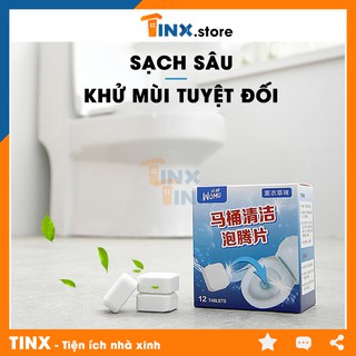 12 viên tẩy rửa bồn cầu, diệt khuẩn và khử mùi hôi nhà vệ sinh hiệu quả