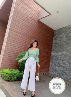 Bigsize Quần suông lưng cao Q03