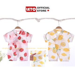 Áo liền quần - Bộ Body chip cho bé trai bé gái 100% cotton phong cách Kimono Nhật Bản thời trang hè xinh xắn