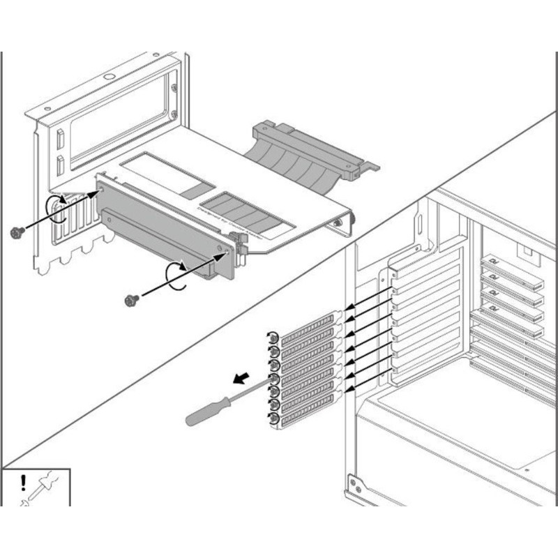 Giá dựng VGA Cooler Master vertical graphics card holder kit V2 (có riser) chính hãng