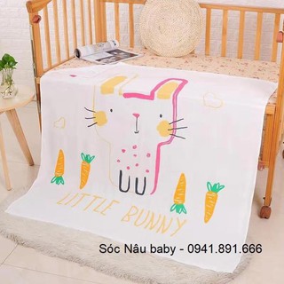 Chăn cotton lụa Aden cho bé