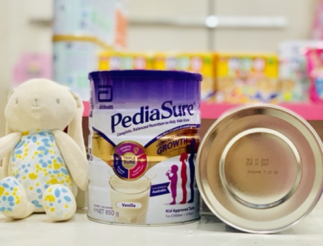 Sập giá sữa pediasure úc nắp tím hộp 850g date 9/2019