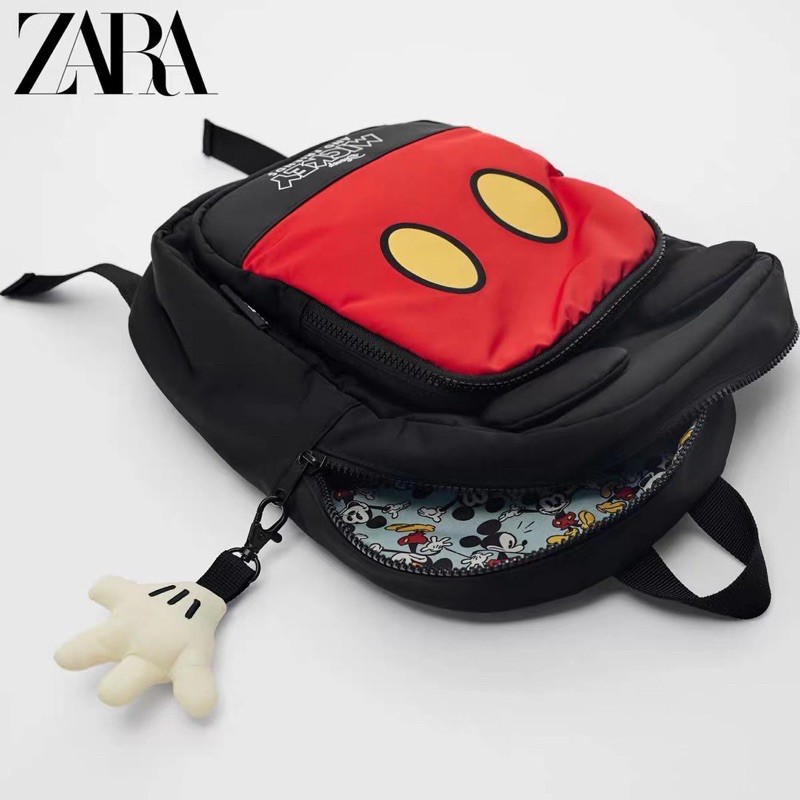 Balo zzara mickey cho bé (mickey vàng mẫu mới,có sẵn)size to 33cm