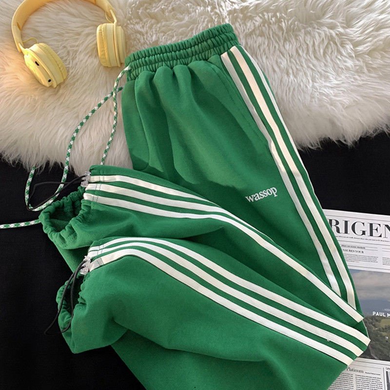 Quần Thể Thao Dài Tới Mắt Cá Chân Kẻ Sọc Thời Trang Mùa Hè Hàn Quốc Cho Nam