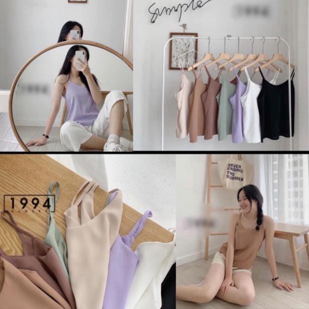 [Mã FASHIONT4WA2 giảm 10K đơn 50K] Áo 2 dây chất đũi lụa hàng đẹp | BigBuy360 - bigbuy360.vn