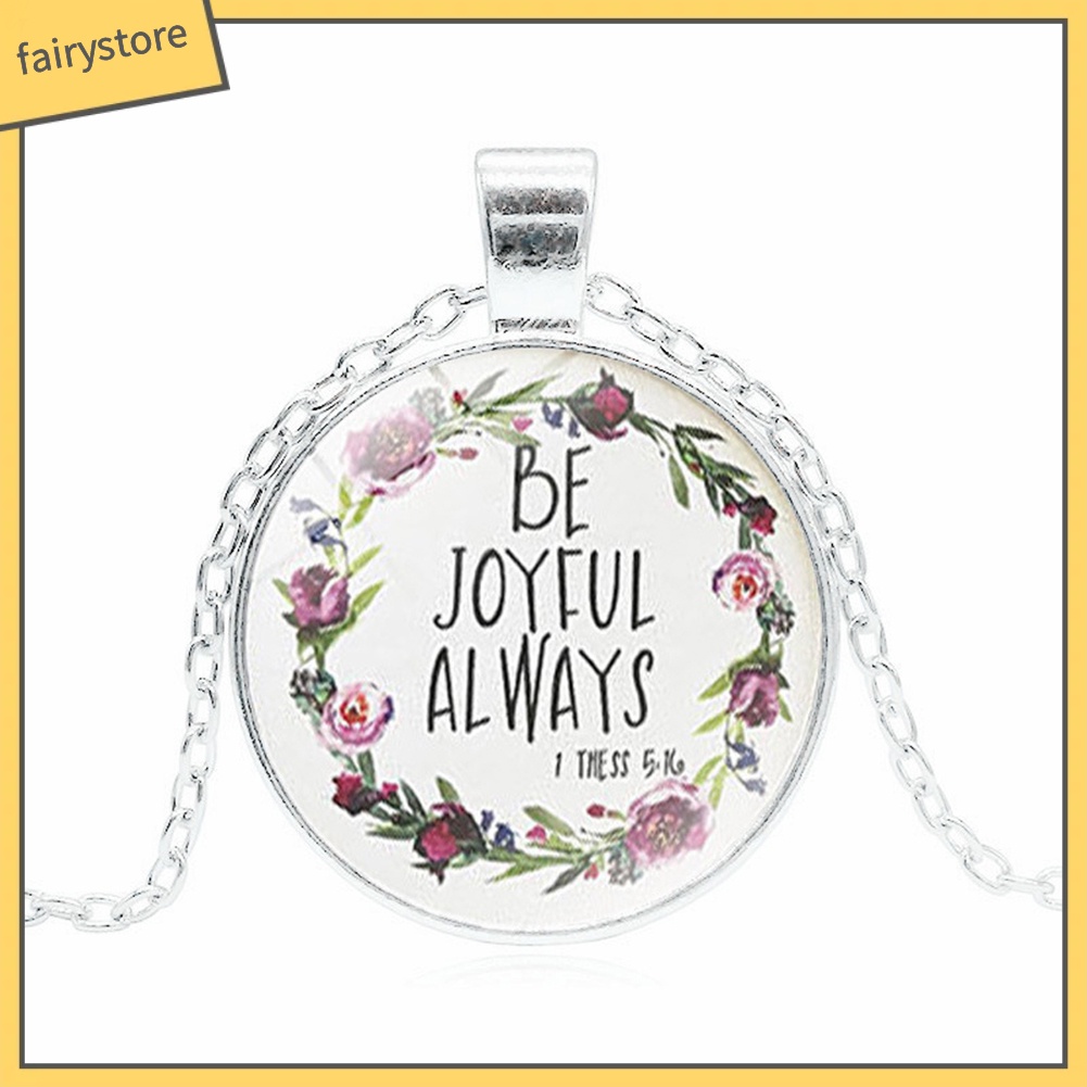 Dây Chuyền Mặt Thủy Tinh Họa Tiết Thời Trang Độc Đáo