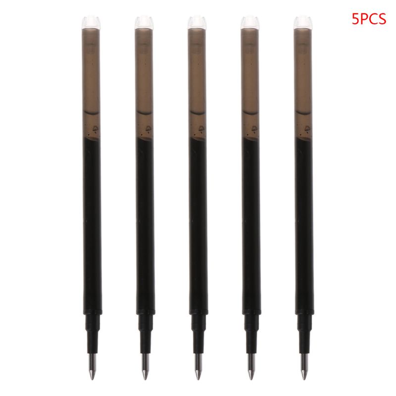 Set 5 ruột bút mực gel màu xanh lá/đen/xanh dương/đỏ cỡ lớn có thể xóa được