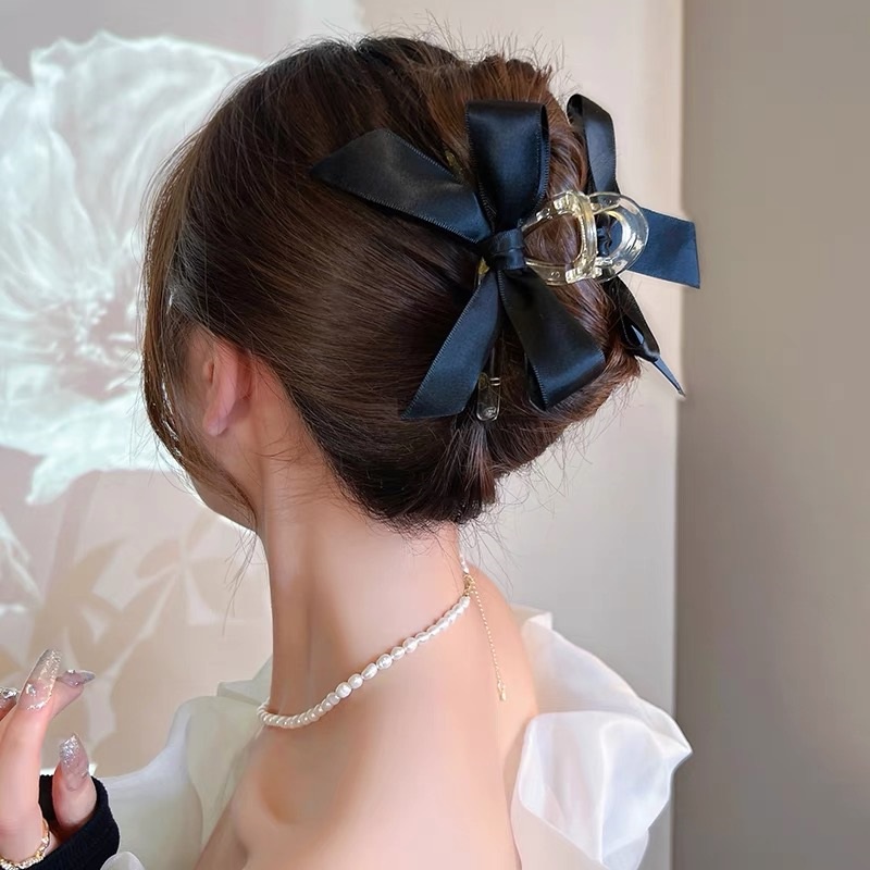 Kẹp Tóc Đính Nơ Ruy Băng Màu Sắc Ngọt Ngào Cho Nữ