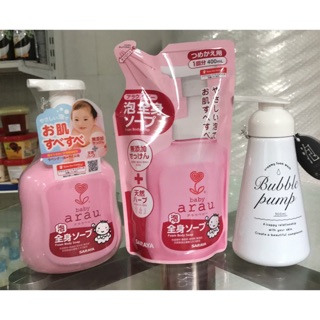 Combo sữa tắm arau baby và bình tạo bọt 