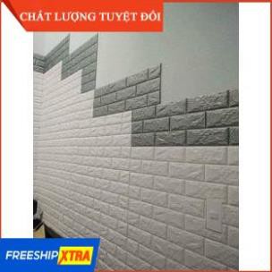 [FREESHIP] [BAO DÍNH, 1 ĐỔI 1, MẪU MỚI NHẤT] Xốp dán tường giả gạch 3D - Khổ lớn 70x77cm chống va đập bền hình ảnh đẹp | BigBuy360 - bigbuy360.vn