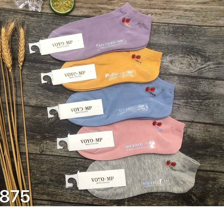 [Set 10 Đôi] Vớ Nữ  𝐅𝐑𝐄𝐄𝐒𝐇𝐈𝐏  Tất Nữ Cổ Ngắn Cotton Cute Hàn Quốc Cổ Ngắn Dễ Thương T2