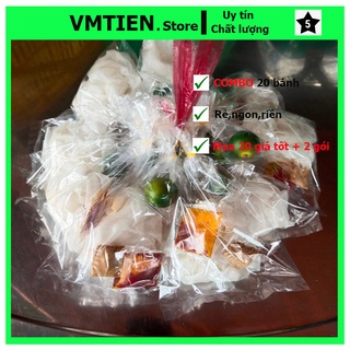 COMBO 20 Bánh tráng vò muối nhiễn sa tế tỏi phi me phơi sương tây ninh dẻo siêu cay