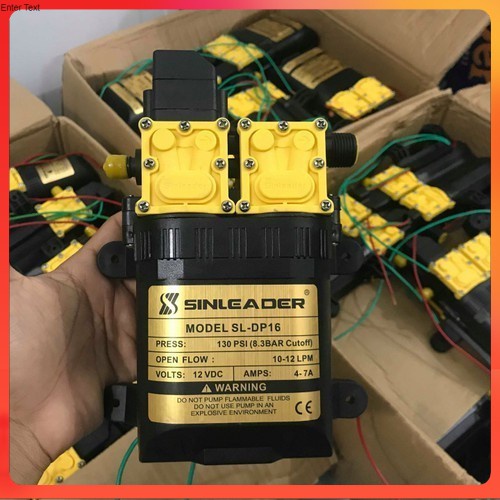 Máy Bơm Tăng Áp Tự Ngắt Sinleader 12v Đôi dùng xịt tưới cây, tưới lan... HÀNG CAO CẤP